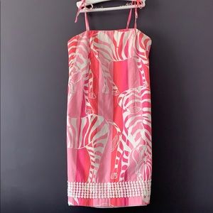 Lilly Pulitzer zebra print girls sundress sz 10